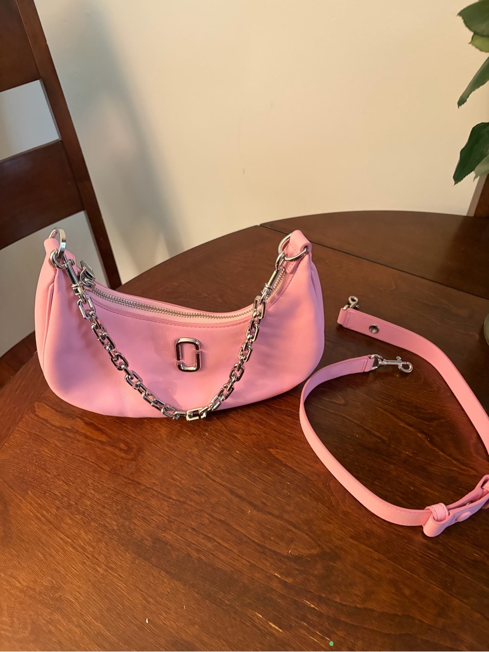 Marc Jacobs Pink Chain-Accent Shoulder Bag - Picture 6 of 7